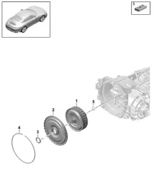 - PDK - Gearbox / Clutch for dual clutch / Gearbox  - CG110, CG115, CG140 - 991.2 Carrera 2017-19