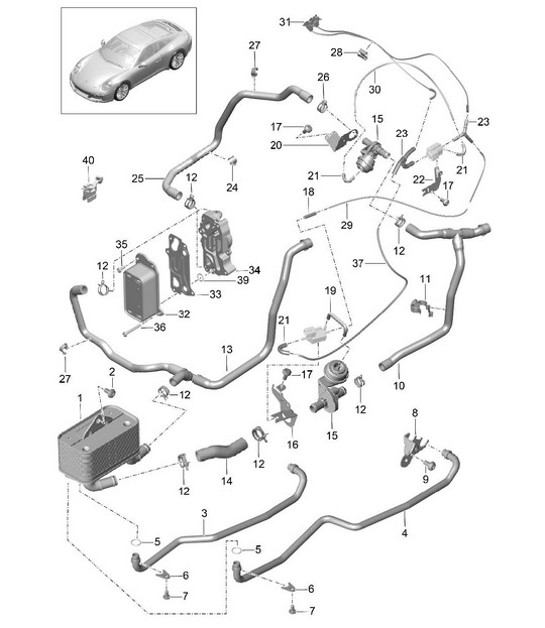 Diagram 360-000 Porsche Boxster 986/987/981（1997 年 - 2016 年） 传播