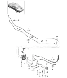 Lines / Underbody /  PDCC - Center, PR:031,352 - 991.2 Carrera 2017-19