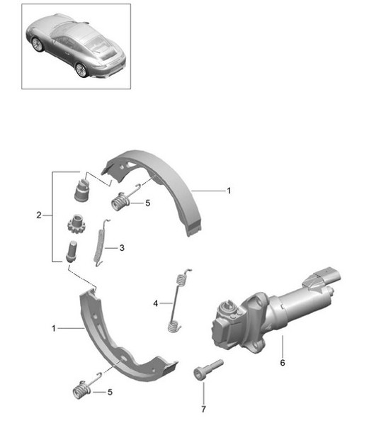Diagram 603-005 Porsche Panamera 970 MK1 (2009-2013) Wheels, Brakes