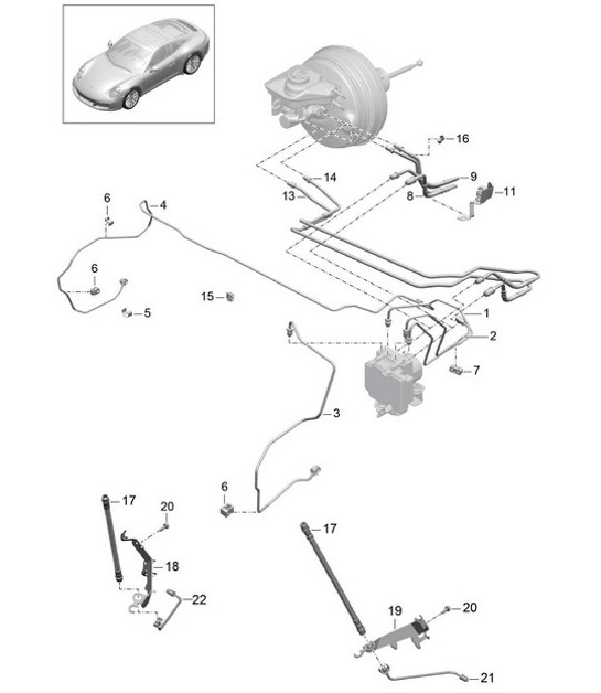 Diagram 604-005 Porsche Cayman 718C (982C) 2017>> Wheels, Brakes