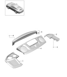Trim / Engine compartment 991.2 Carrera 2017-19