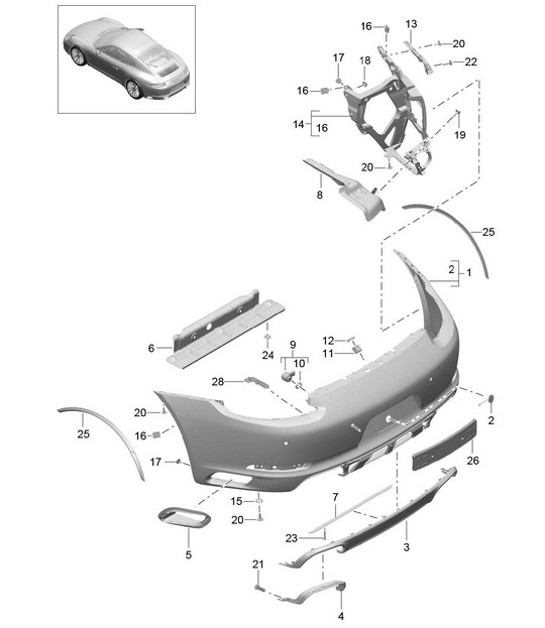 Diagram 802-015 Porsche Taycan (9J1) MK2 2024>> 