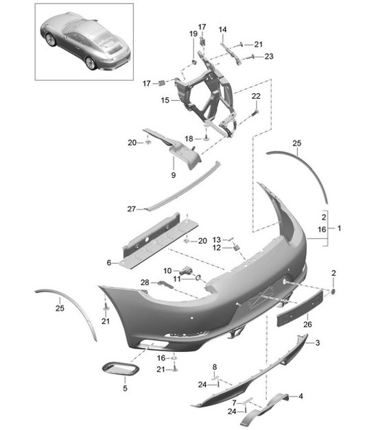 Diagram 802-017 Porsche Macan (95B) MK2 2019-2021 