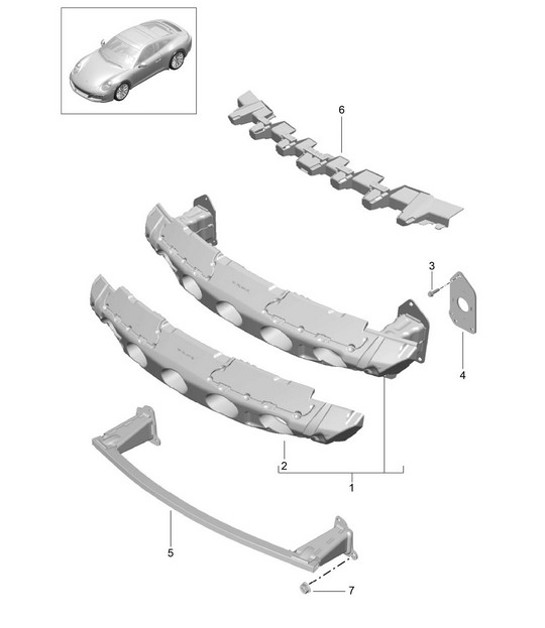 Diagram 802-021 Porsche Macan (95B) MK1 (2014-2018) Body
