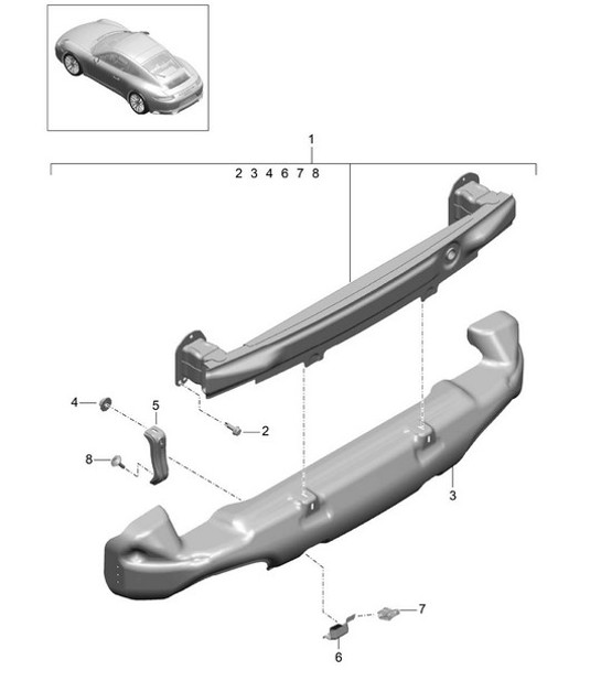 Diagram 802-030 Porsche 911 & 912 (1965-1989) Body