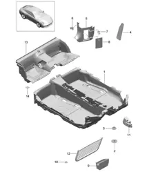 Flooring / Linings - COUPE / CABRIO - 991.2 Carrera 2017-19