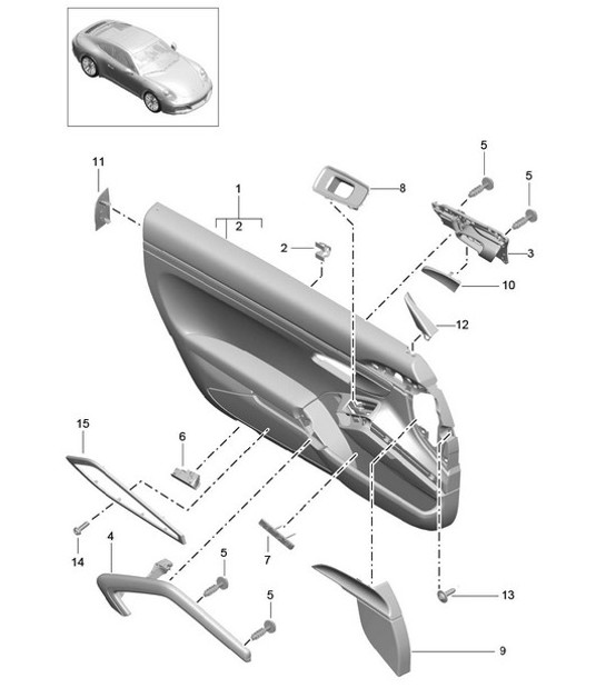 Diagram 808-090 Porsche 997 (911) MK1 2005-2008 Body