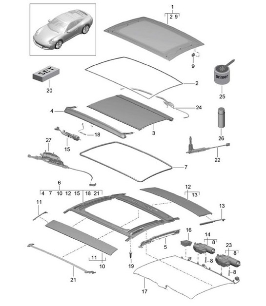 Diagram 811-005 Porsche Cayman 718C (982C) 2017>> Body