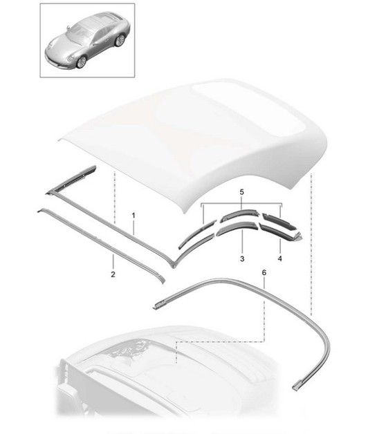 Diagram 811-030 Porsche Macan (95B) MK1 (2014-2018) Body