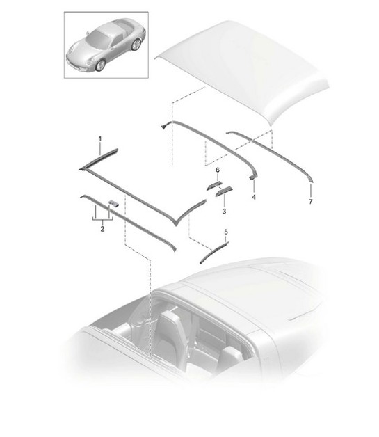 Diagram 811-032 Porsche 992 (911) MK1 2019-2024 Body