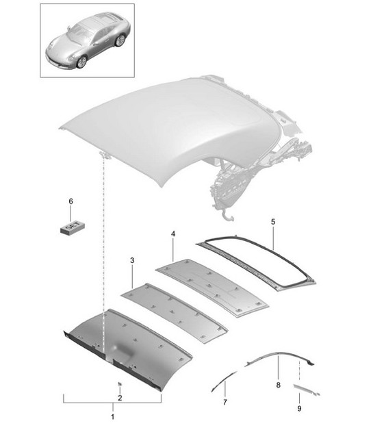Diagram 811-040 Porsche Macan (95B) MK1 (2014-2018) Body