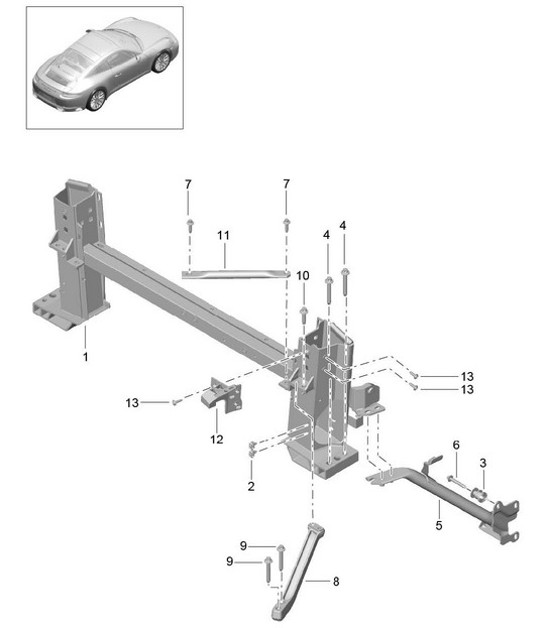Diagram 811-072 Porsche Macan (95B) MK1 (2014-2018) Body