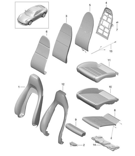 Diagram 817-002 Porsche Macan (95B) MK1 (2014-2018) Body
