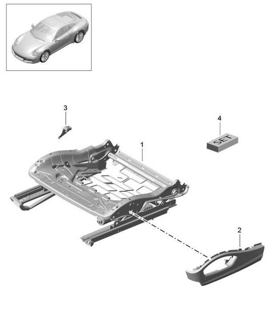 Diagram 817-008 Porsche 997 (911) MK1 2005-2008 Body
