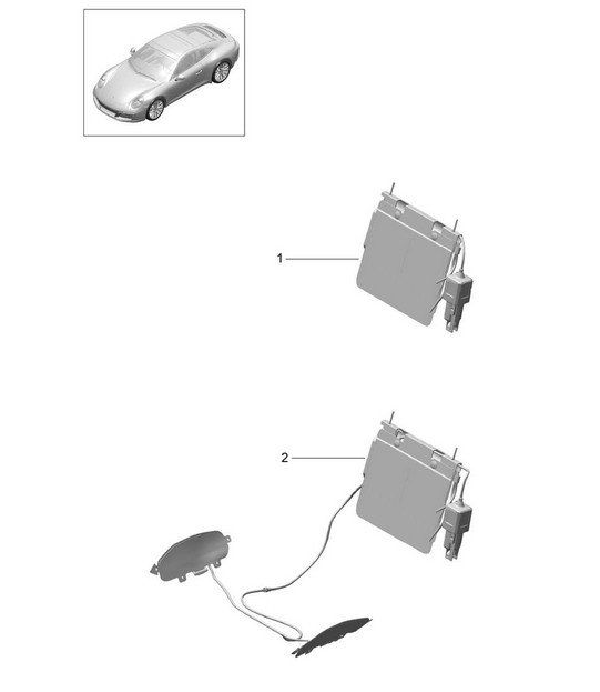 Lumbar support / Accessories 991.2 Carrera 2017-19