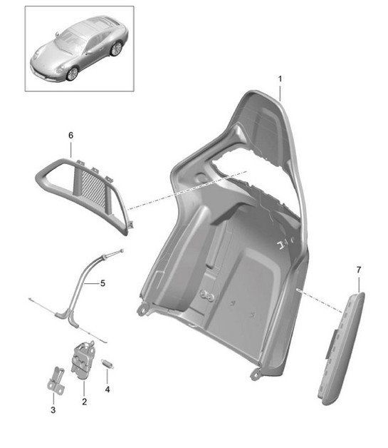 Diagram 817-036 Porsche Macan (95B) MK1 (2014-2018) Body