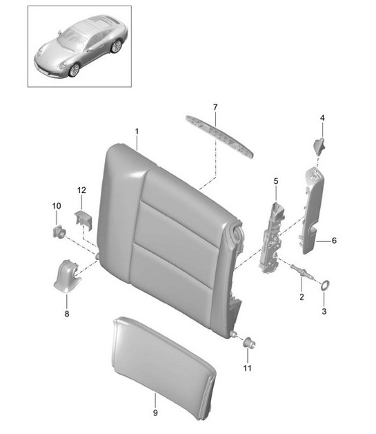 Diagram 817-040 Porsche Macan (95B) MK1 (2014-2018) Body
