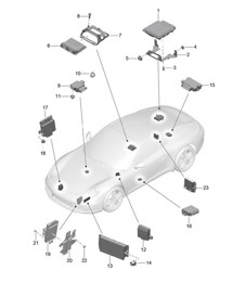 Control units 991.2 Carrera 2017-19