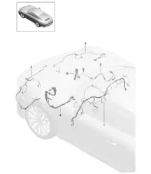 Wiring looms / Dashboard / Trim / Cover / Steering / Front axle - FRONT - 991.2 Carrera 2017-19