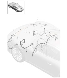 Wiring looms / Dashboard / Trim / Cover / Steering / Front axle - FRONT - 991.2 Carrera 2017-19