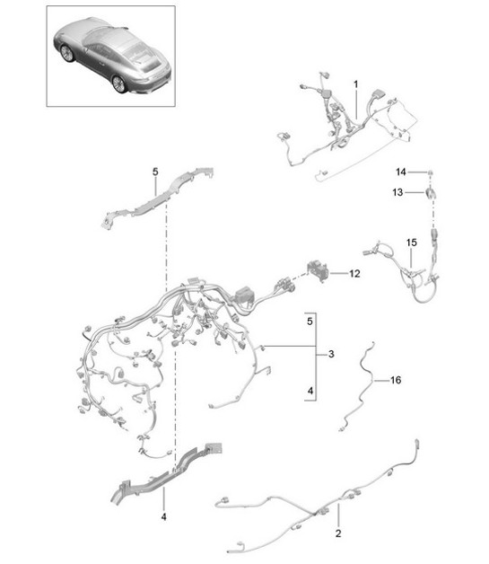 Diagram 902-020 Porsche 911 1978-1983 3.0L / SC Electrical equipment
