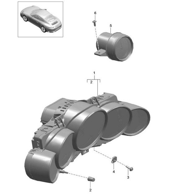 Diagram 906-000 Porsche 912E 4CYL 1976 