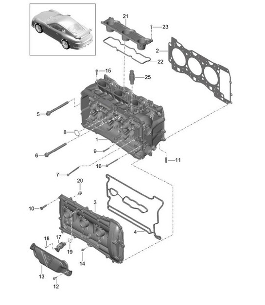 Diagram 103-000 Porsche 911 & 912 (1965-1989) Engine