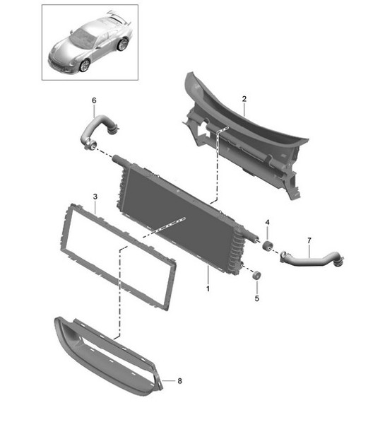Diagram 105-020 Porsche Macan (95B) MK1 (2014-2018) Engine