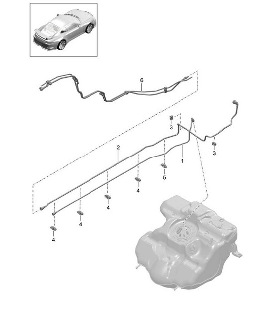 Diagram 201-005 Porsche 9J1.1 Taycan Turbo 2020-24 