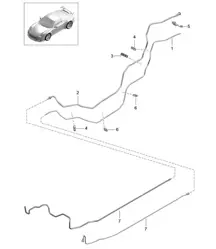 Fuel system - REAR - 991 R/GT3/RS 2014-21