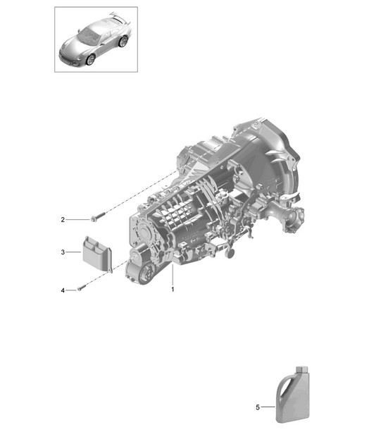 Replacement transmission - G9190+, PR:486 - 991 R/GT/GT3 2014-21