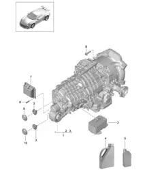 Transmission suspension / Threaded joint (Model: CG190,CG195,CG192,G9190) 991 R/GT3/RS 2014-17