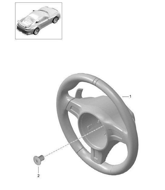 Diagram 403-004 Porsche 997 (911) MK2 2009-2012 Front Axle, Steering 
