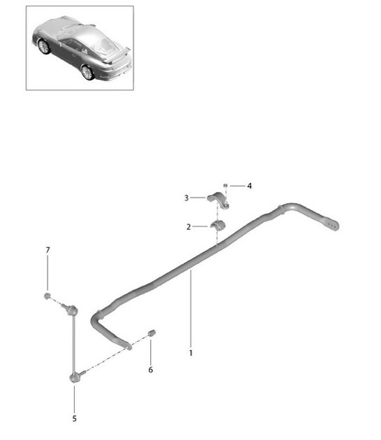Diagram 501-003 Porsche Panamera 970 MK1 (2009-2013) Rear Axle