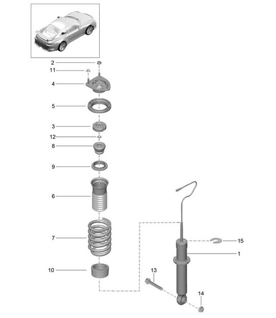 Diagram 502-000 Porsche Boxster 718 (982) 2017>> Rear Axle