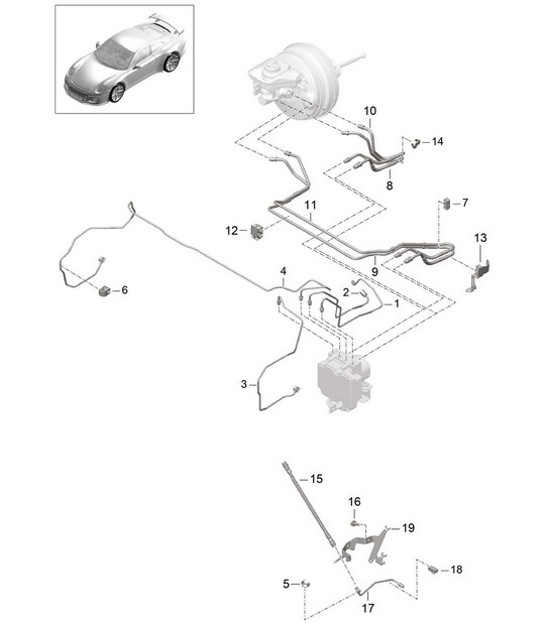 Diagram 604-006 Porsche Cayman 718C (982C) 2017>> Wheels, Brakes