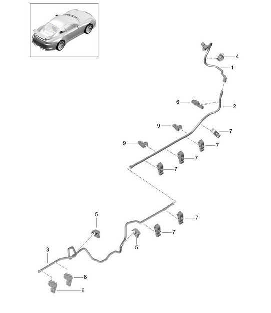 Vacuum line 991 R/GT3RS 2014-17