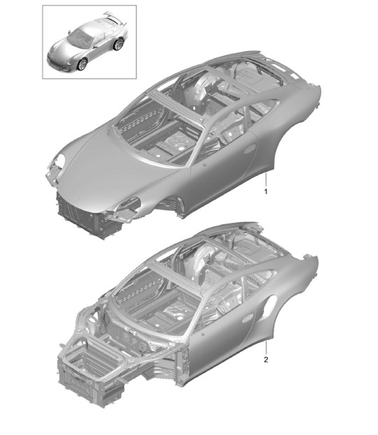 Car body 991 GT3 2014-21