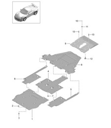 Underbody / Linings  991 GT3 / GT3 RS 2014-21