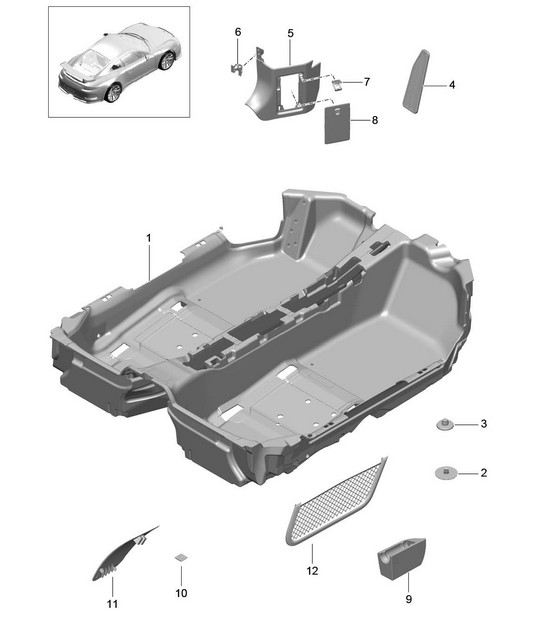 Flooring / Linings 991 GT3 2014-21