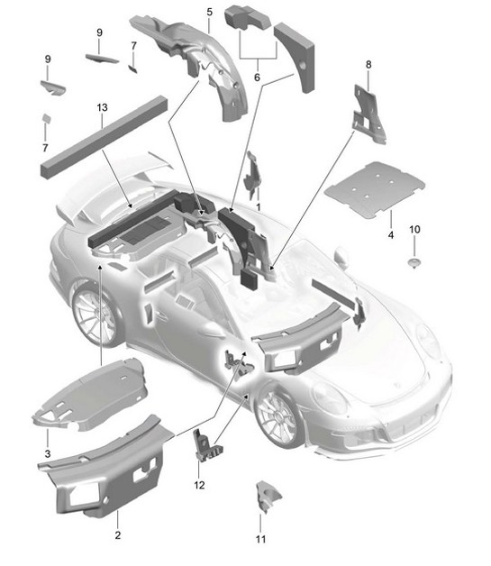 Diagram 807-056 Porsche Macan (95B) MK1 (2014-2018) Body