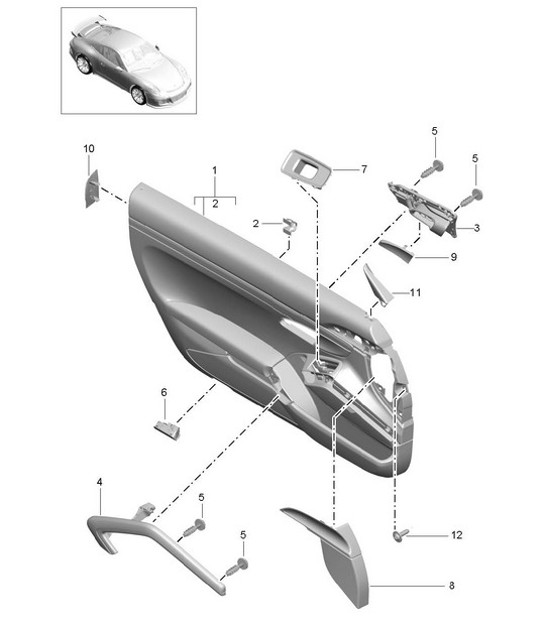 Diagram 808-000 Porsche Macan (95B) MK1 (2014-2018) Body