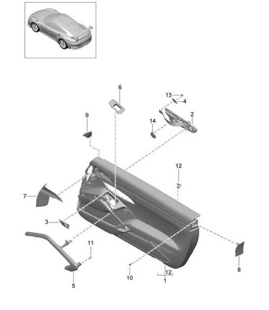 Diagram 808-015 Porsche 992 (911) MK1 2019-2024 Body