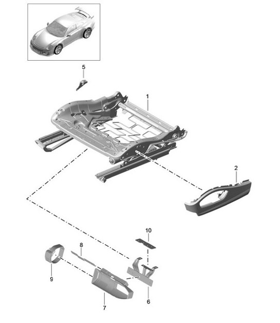 Diagram 817-030 Porsche Boxster Spyder 718 4.0L (420 Bhp) 