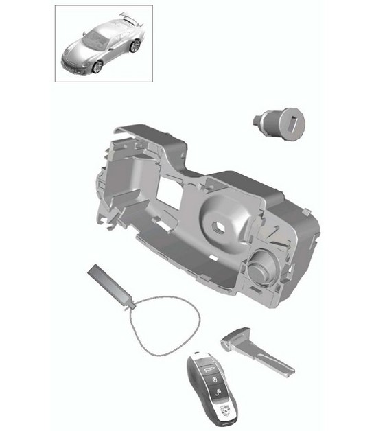 Diagram 898-000 Porsche 997 (911) MK2 2009-2012 Body