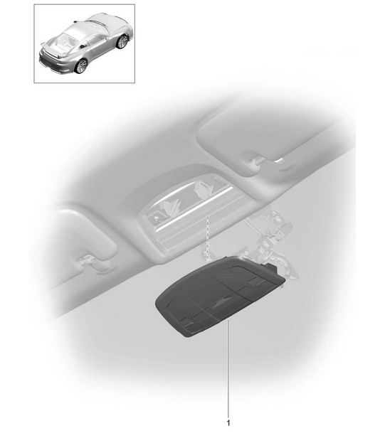 Console / Roof 991 R/GT3/RS 2014-21