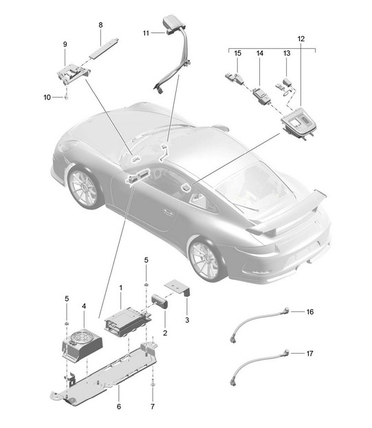 Emergency call system - PR:NZ3 - 991 R/GT3/RS 2014-21