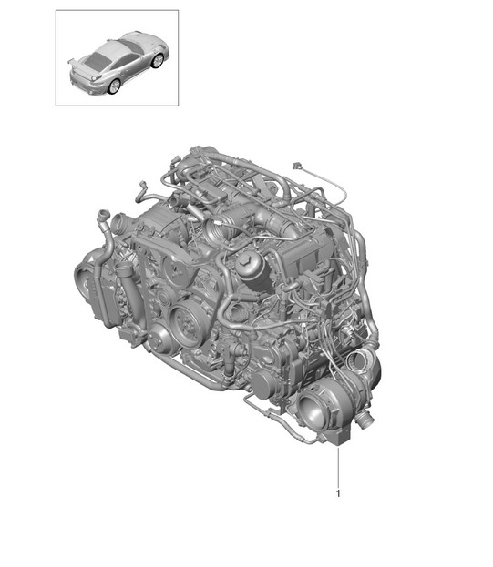 Replacement engine - PDK - Gearbox  991 GT2 RS 2014-20