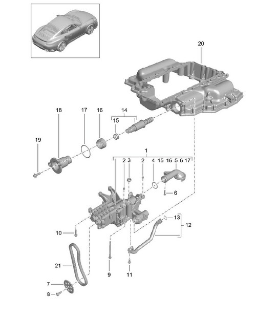 Oil pump 991 Turbo / GT2 RS 2014-20
